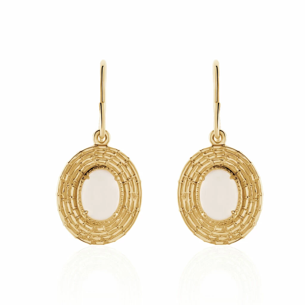 Histoire D'Or Boucles D'oreilles Pendantes Linna Plaqué Or Jaune Pierre De Lune 1 Histoire D'Or Boucles D'oreilles Pendantes Linna Plaqué Or Jaune Pierre De Lune