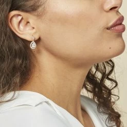 Histoire D'Or Boucles D'oreilles Pendantes Brigita Plaqué Or Jaune Oxyde -Colliers Fantaisie Soldes FQOFJZW382 model0