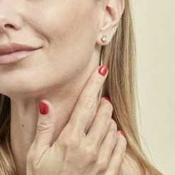 Histoire D'Or Boucles D'oreilles Puces Nilay Plaqué Or Jaune Oxyde De Zirconium 5 Histoire D'Or Boucles D'oreilles Puces Nilay Plaqué Or Jaune Oxyde De Zirconium -Colliers Fantaisie Soldes FQOFJZW421 model0