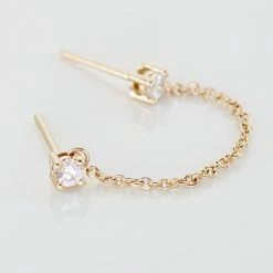 Histoire D'Or Bijou D'oreille Unitaire Pendante Plaqué Or Jaune Dofi Oxyde -Colliers Fantaisie Soldes FQOFJZW515 view2