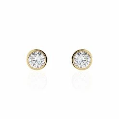 Histoire D'Or Boucles D'oreilles Puces Plaqué Or Niclaus Oxydes De Zirconium