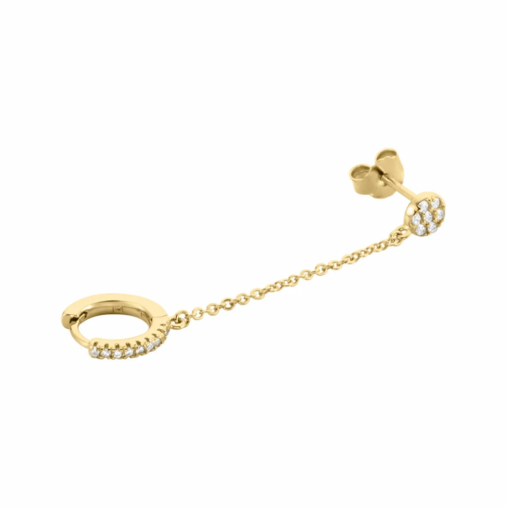 Histoire D'Or Bijou D'oreille Unitaire Plaqué Or Hesmee Oxyde De Zirconium 3 Histoire D'Or Bijou D'oreille Unitaire Plaqué Or Hesmee Oxyde De Zirconium – Image 3