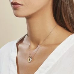Histoire D'Or Pendentif Marie-stephanie Plaqué Or Bicolore 8 Histoire D'Or Pendentif Marie-stephanie Plaqué Or Bicolore -Colliers Fantaisie Soldes FQPF2W0004 model0