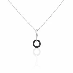 Histoire D'Or Collier Delphinia Argent Blanc Oxyde De Zirconium