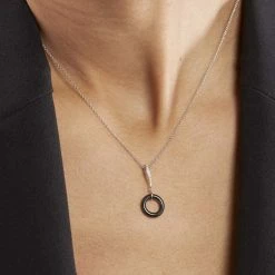 Histoire D'Or Collier Delphinia Argent Blanc Oxyde De Zirconium -Colliers Fantaisie Soldes MACFBXN160 model1