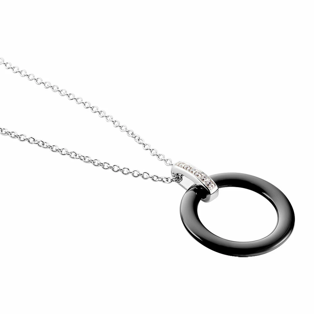 Histoire D'Or Collier Natacha Cera Argent Blanc Céramique Et Oxyde De Zirconium 2 Histoire D'Or Collier Natacha Cera Argent Blanc Céramique Et Oxyde De Zirconium – Image 2