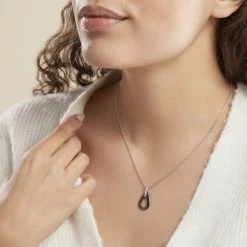 Histoire D'Or Collier Amaris Argent Blanc Céramique Et Oxyde De Zirconium -Colliers Fantaisie Soldes MACFBXN169 model0