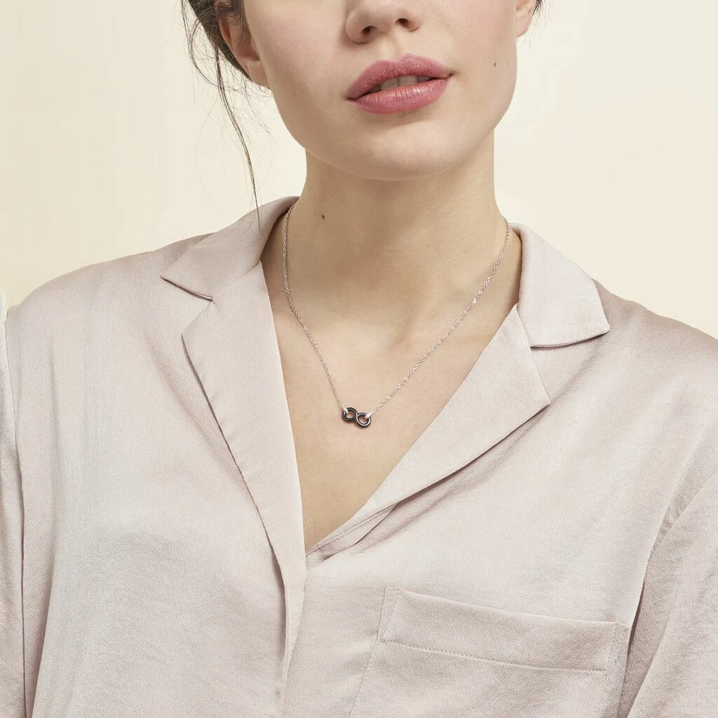 Histoire D'Or Collier Celinia Argent Blanc Céramique Et Oxyde De Zirconium 3 Histoire D'Or Collier Celinia Argent Blanc Céramique Et Oxyde De Zirconium – Image 3