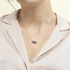 Histoire D'Or Collier Celinia Argent Blanc Céramique Et Oxyde De Zirconium 7 Histoire D'Or Collier Celinia Argent Blanc Céramique Et Oxyde De Zirconium -Colliers Fantaisie Soldes MACFBXN183 model1