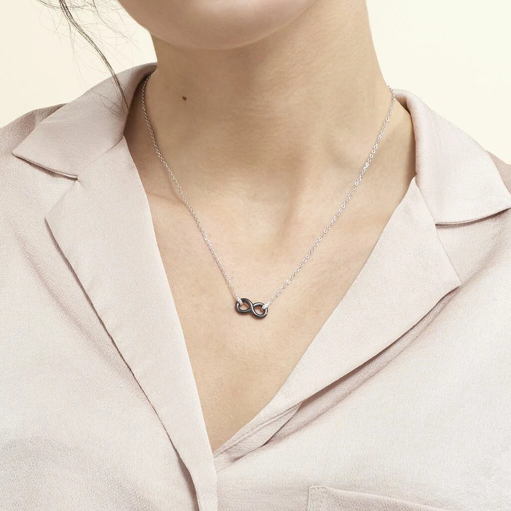 Histoire D'Or Collier Celinia Argent Blanc Céramique Et Oxyde De Zirconium 4 Histoire D'Or Collier Celinia Argent Blanc Céramique Et Oxyde De Zirconium – Image 4