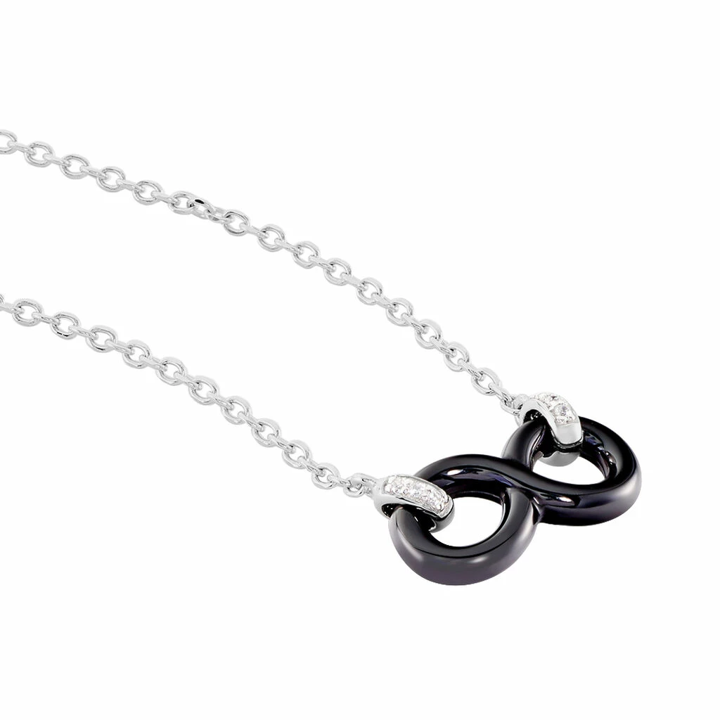 Histoire D'Or Collier Celinia Argent Blanc Céramique Et Oxyde De Zirconium 2 Histoire D'Or Collier Celinia Argent Blanc Céramique Et Oxyde De Zirconium – Image 2