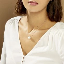 Histoire D'Or Collier Nina Cera Argent Blanc Strass Et Céramique -Colliers Fantaisie Soldes MACFBXW129 model0