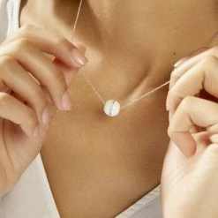 Histoire D'Or Collier Nina Cera Argent Blanc Strass Et Céramique -Colliers Fantaisie Soldes MACFBXW129 model1