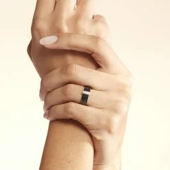 Histoire D'Or Bague Ceramik Design Argent Blanc Oxyde De Zirconium Et Céramique -Colliers Fantaisie Soldes MADFBXN028 model0