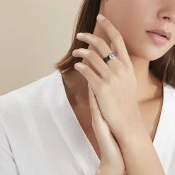 Histoire D'Or Bague Argent Blanc Valérie Oxyde De Zirconium Et Céramique -Colliers Fantaisie Soldes MADFBXN133 model0