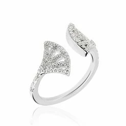 Laetizia Bague Sarita Argent Blanc Oxyde De Zirconium