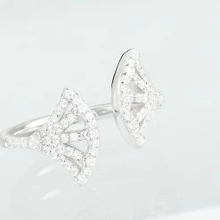 Laetizia Bague Sarita Argent Blanc Oxyde De Zirconium -Colliers Fantaisie Soldes MADFBZW386 view3