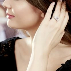 Bague Laetizia Pretty Argent Blanc Oxyde De Zirconium -Colliers Fantaisie Soldes MADFBZW389 model0