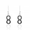 Histoire D'Or Boucles D'oreilles Pendantes Alicia Argent Blanc Céramique
