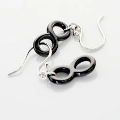 Histoire D'Or Boucles D'oreilles Pendantes Alicia Argent Blanc Céramique -Colliers Fantaisie Soldes MAOFBXN063 view2