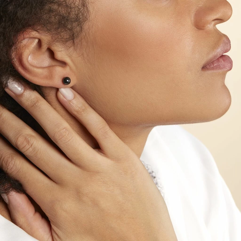 Histoire D'Or Boucles D'oreilles Puces Solene Argent Blanc Céramique 4 Histoire D'Or Boucles D'oreilles Puces Solene Argent Blanc Céramique – Image 4