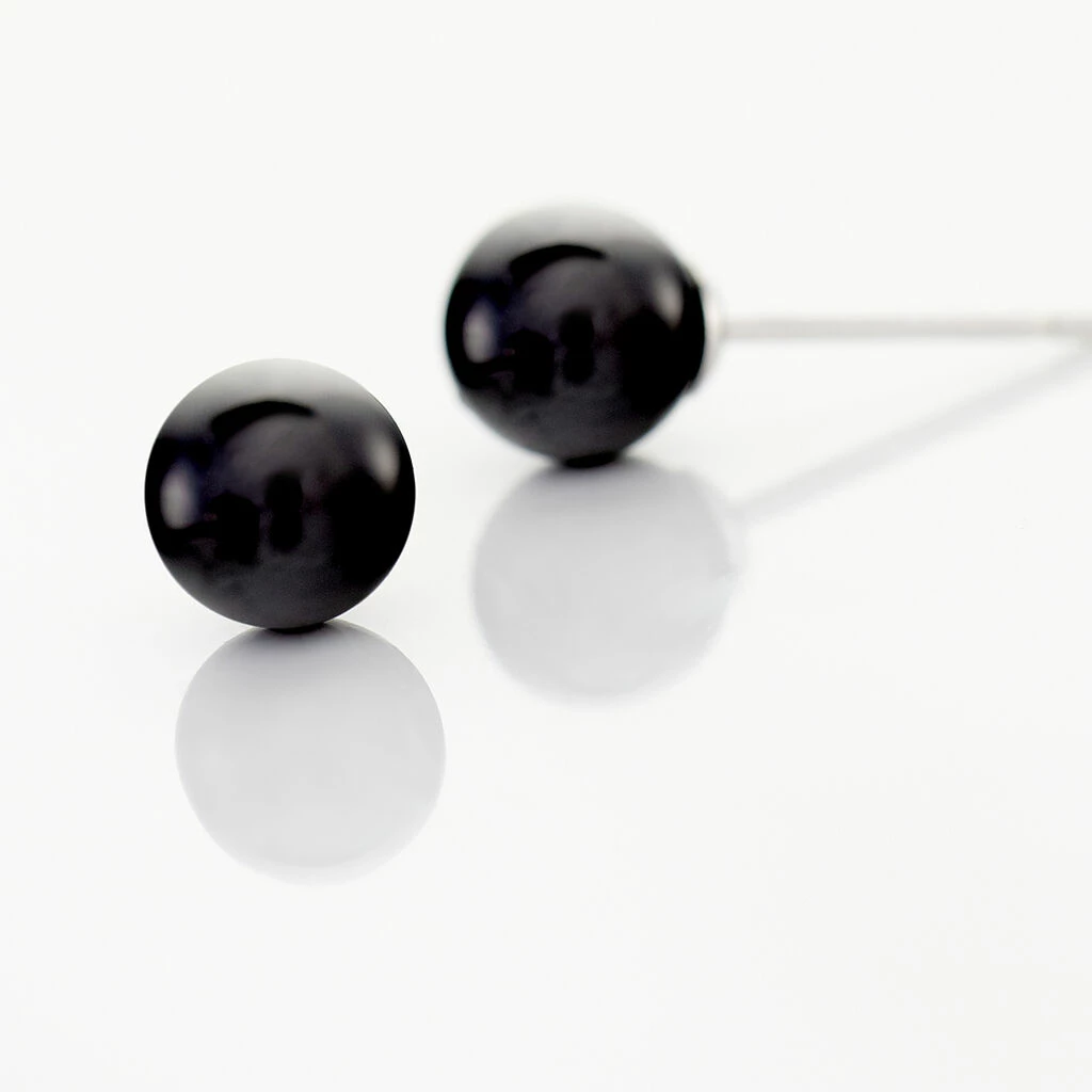 Histoire D'Or Boucles D'oreilles Puces Solene Argent Blanc Céramique 3 Histoire D'Or Boucles D'oreilles Puces Solene Argent Blanc Céramique – Image 3