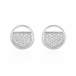 Boucles D'oreilles Puces Laetizia Clara Argent Oxyde De Zirconium
