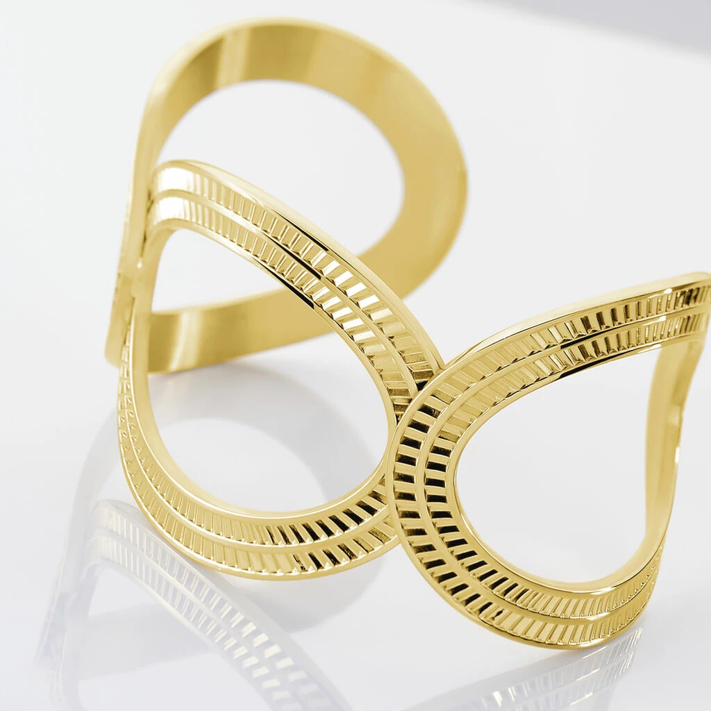 Histoire D'Or Bracelet Jonc Agostino Acier Jaune 3 Histoire D'Or Bracelet Jonc Agostino Acier Jaune – Image 3