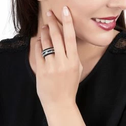 Histoire D'Or Bague Solya Ceramique Blanc Céramique Et Strass -Colliers Fantaisie Soldes MRDFBXN160 model0